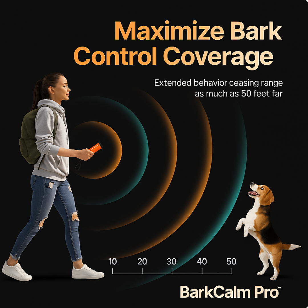 BarkCalm Pro™ - Anti-Bark Ultrasonic Training Device