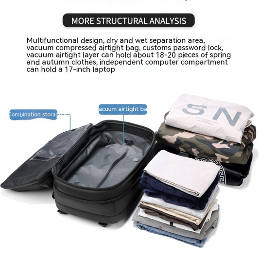 Compressio™ - Multifunction Vacuum Compression Backpack