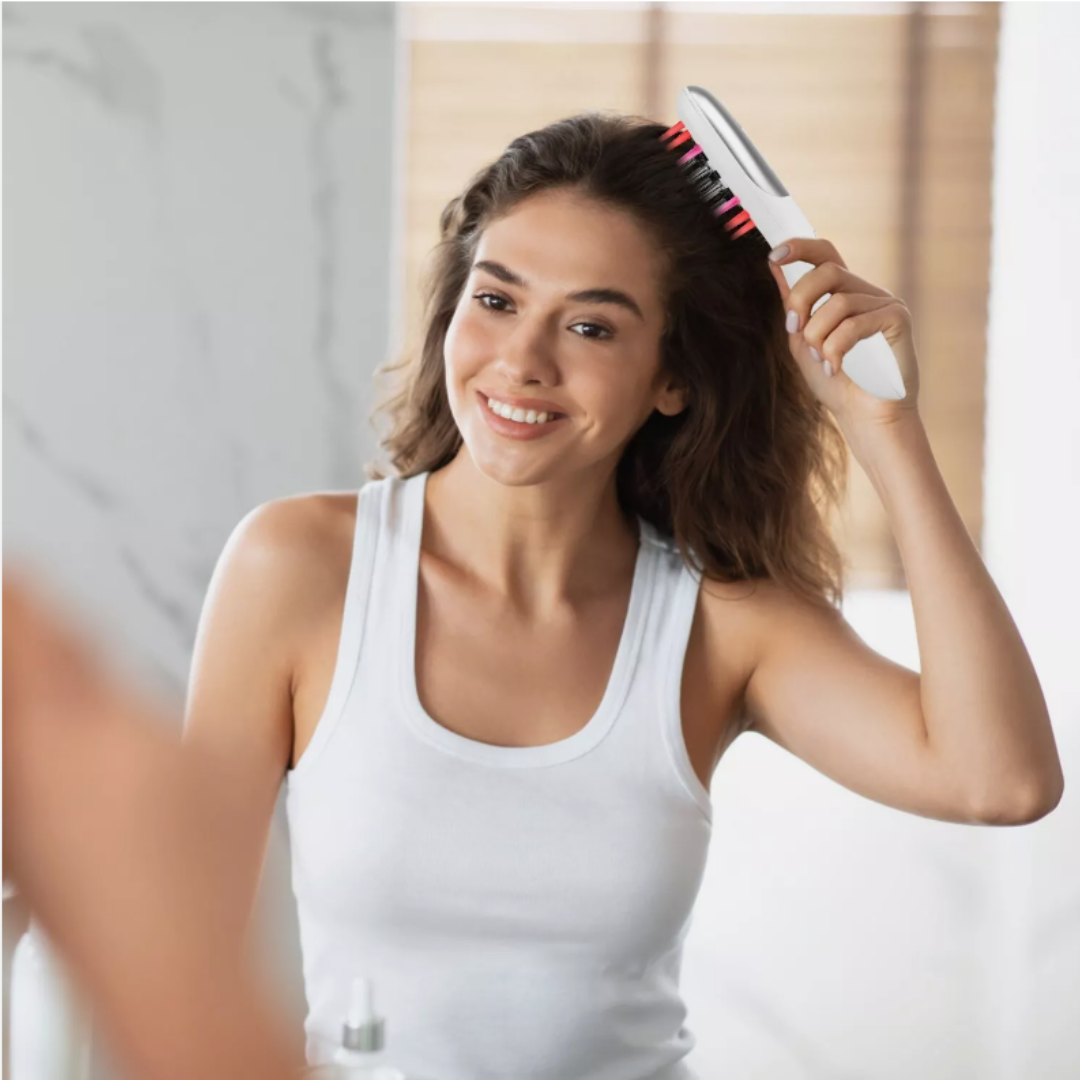 GlowGrow Pro™ - 6in1 LED Laser Comb Massager for Hair Growth