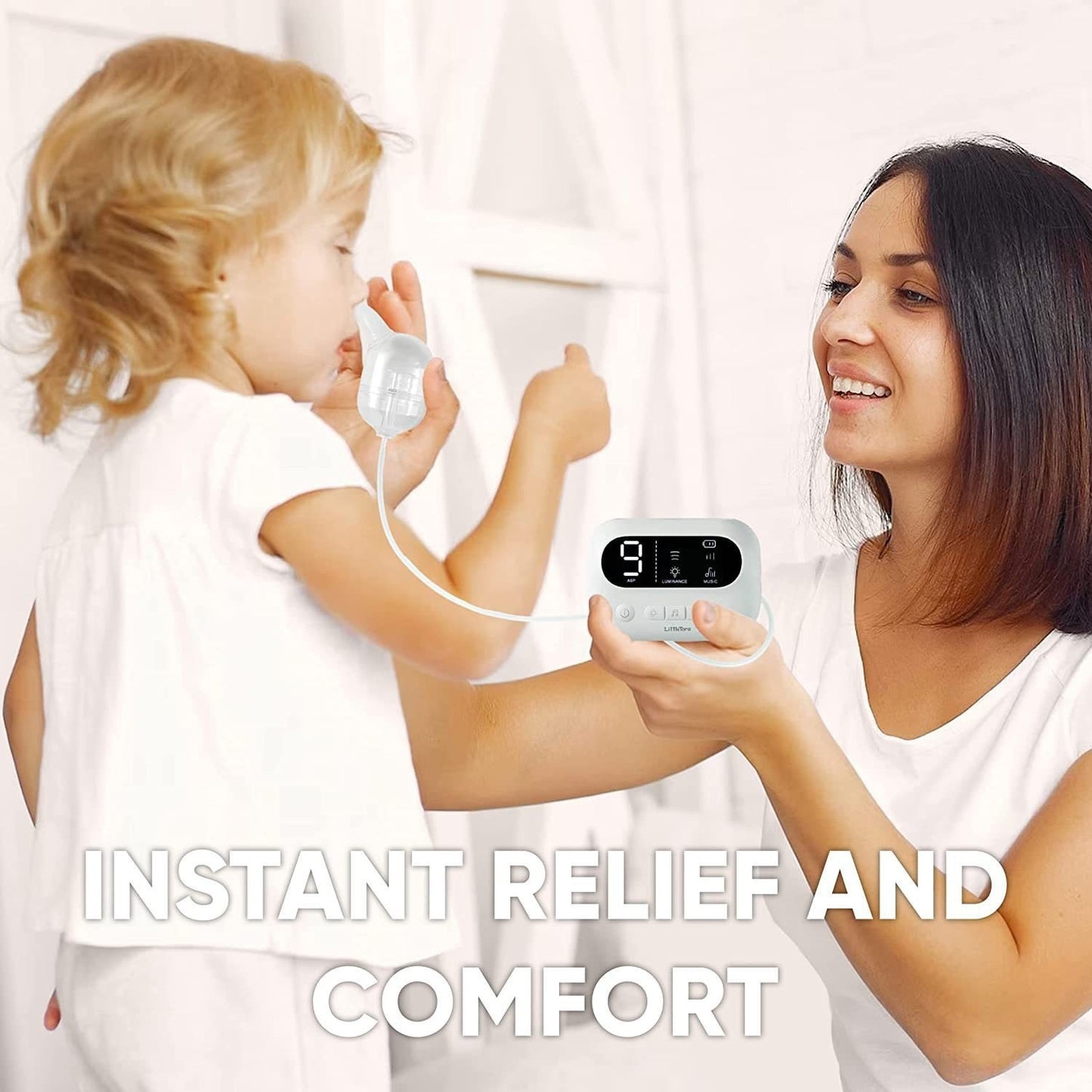 GentleBreath™ Electric Nasal Aspirator - Hospital Grade with Built-in Music