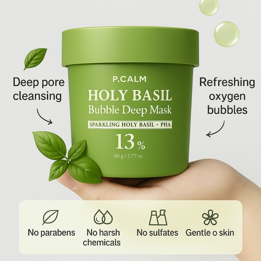 BubbleBasil™ – Korean  Oxygen Detox Mask