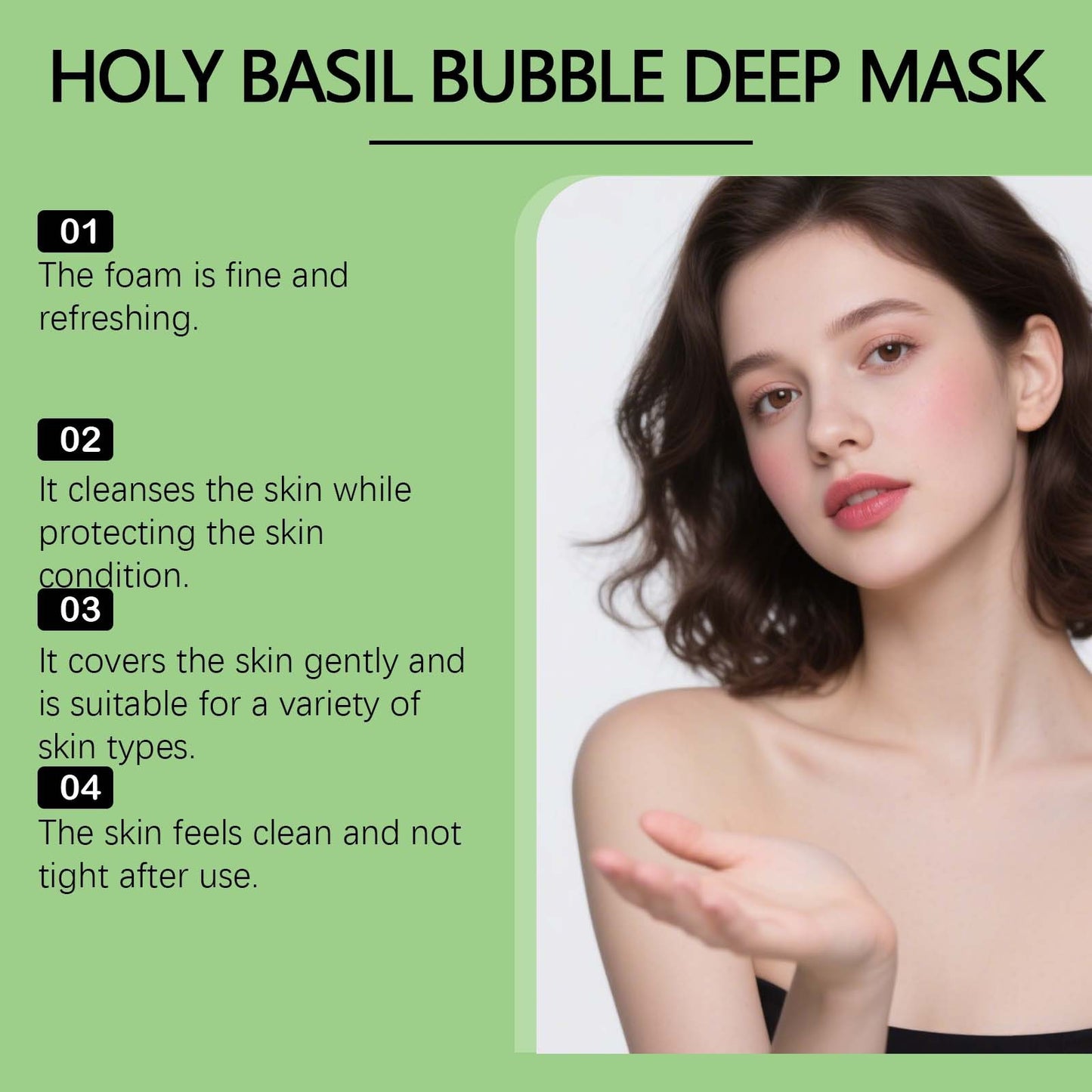 Holy Basil Bubble Deep  Mask